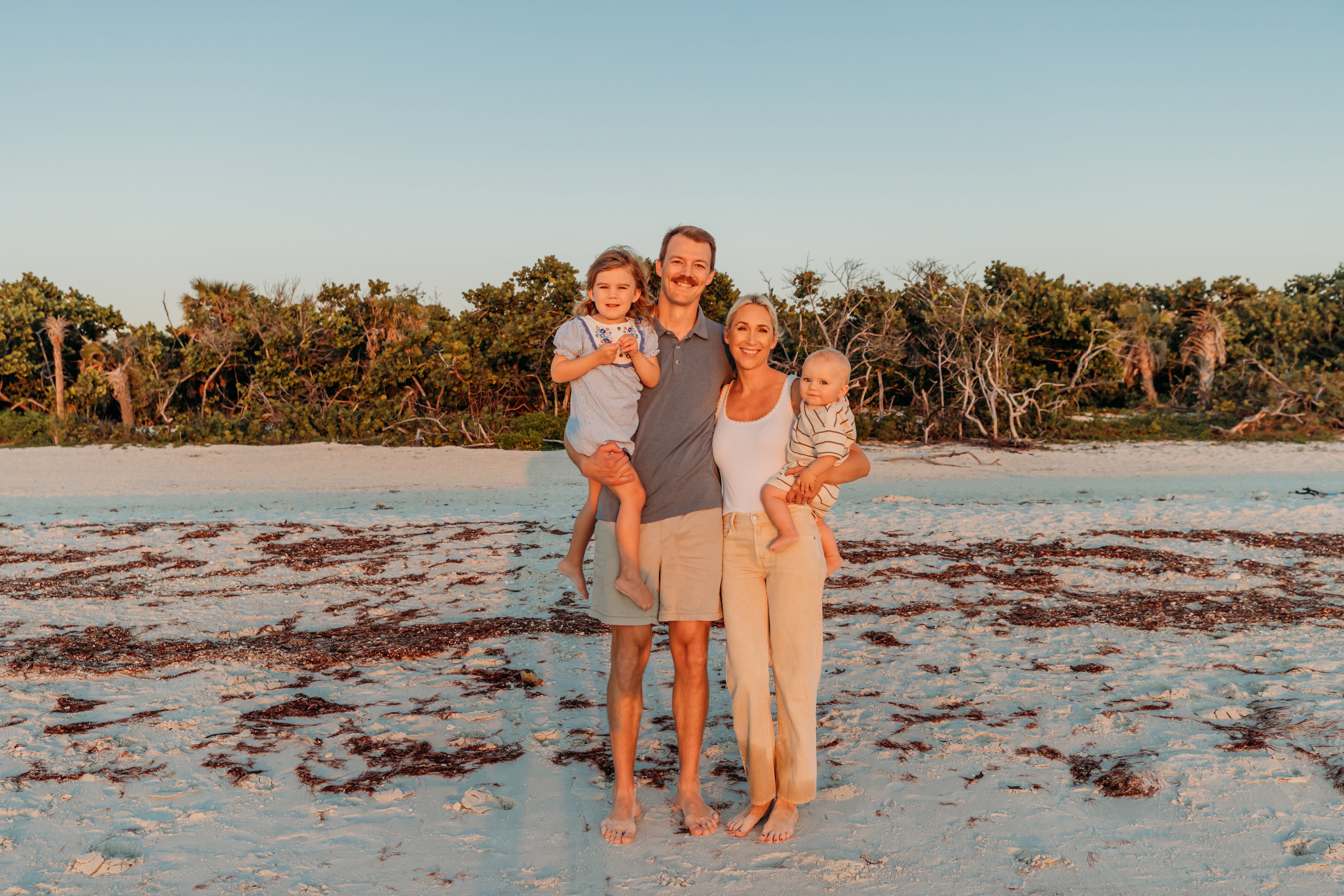 Family beach photos in Bonita Springs, Florida