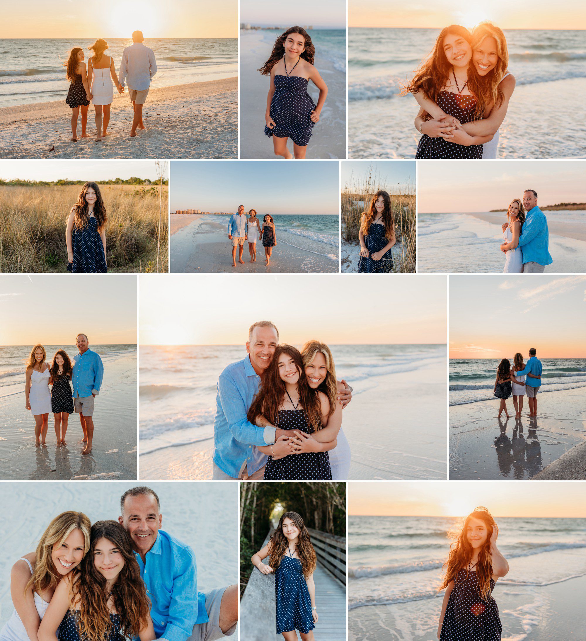 Family beach session at Tigertail Beach on Marco Island by Kelly Jones